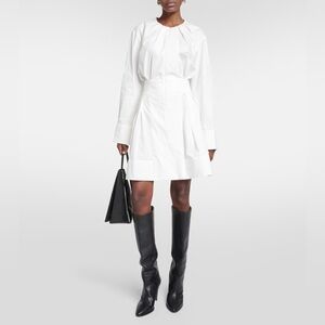 NWT Proenza Schouler Long-Sleeve Poplin Minidress